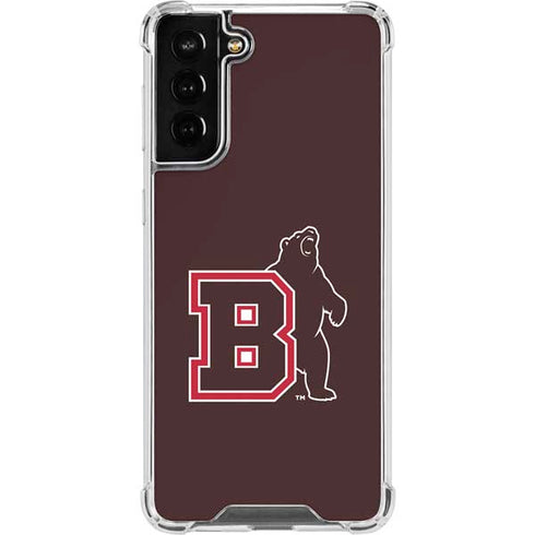 Brown University Bears Logo Galaxy S21 FE Clear Case